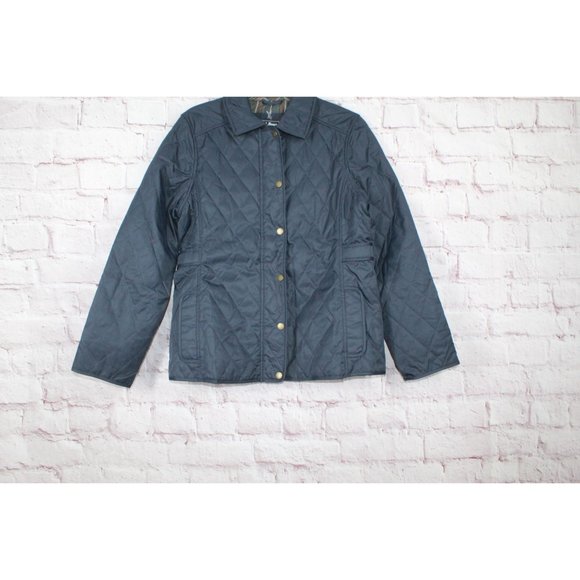 LL Bean Quilted Riding Jacket Flannel Lined Insulated Black Size S Pet - Picture 3 of 9